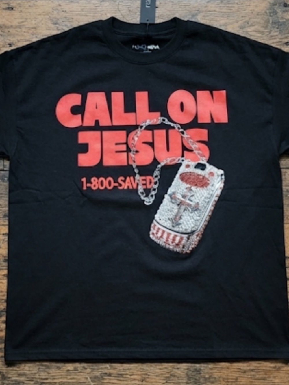Call On Jesus Shirt Size XL Black